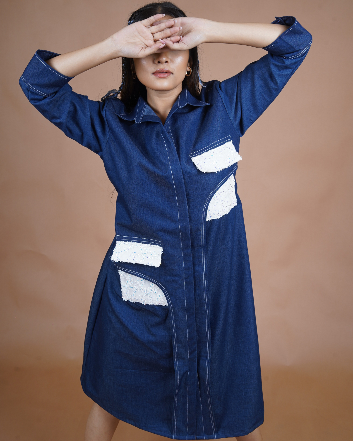 Denim Sequence Dress