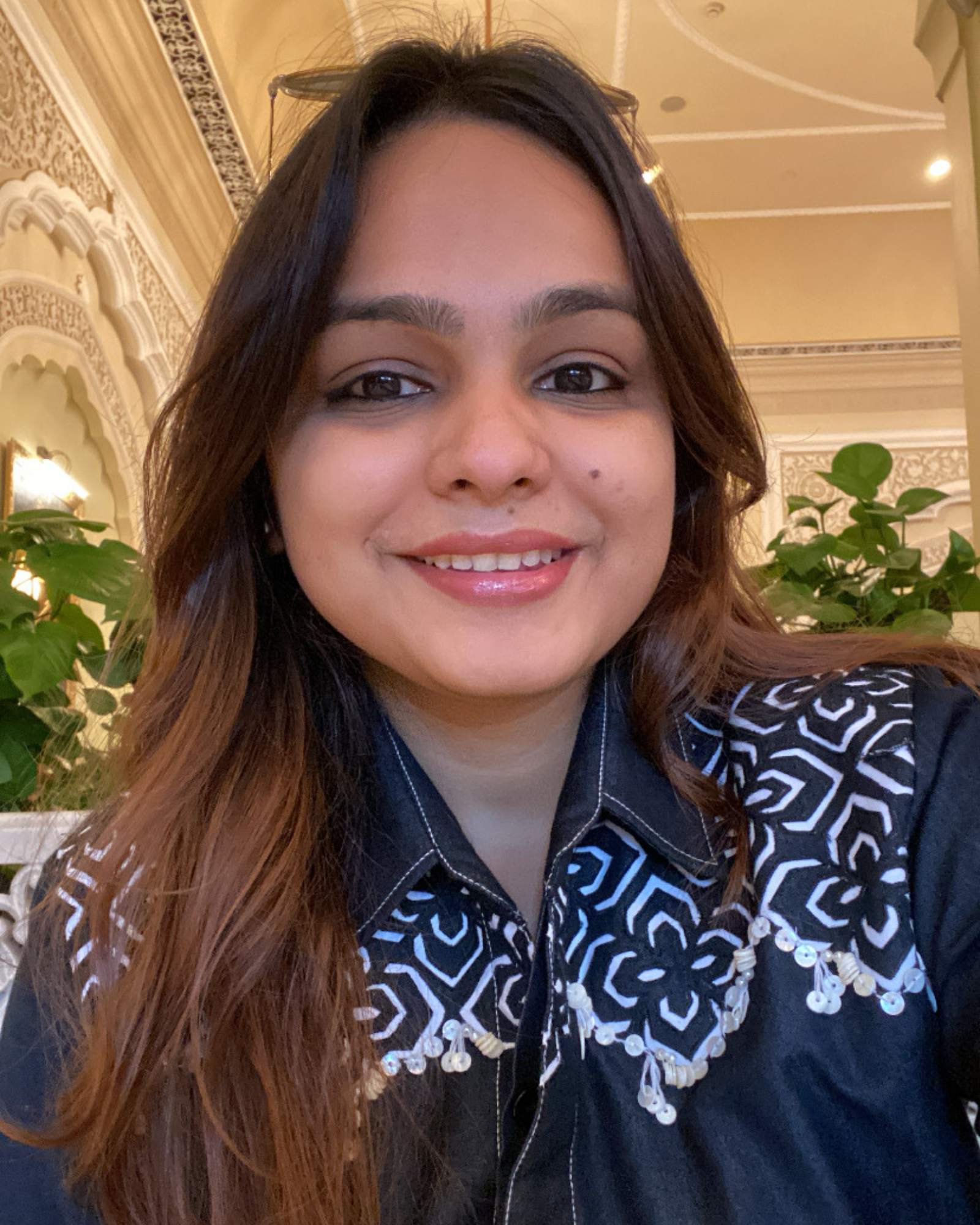 Black Denim Cutwork Co-Ord Set