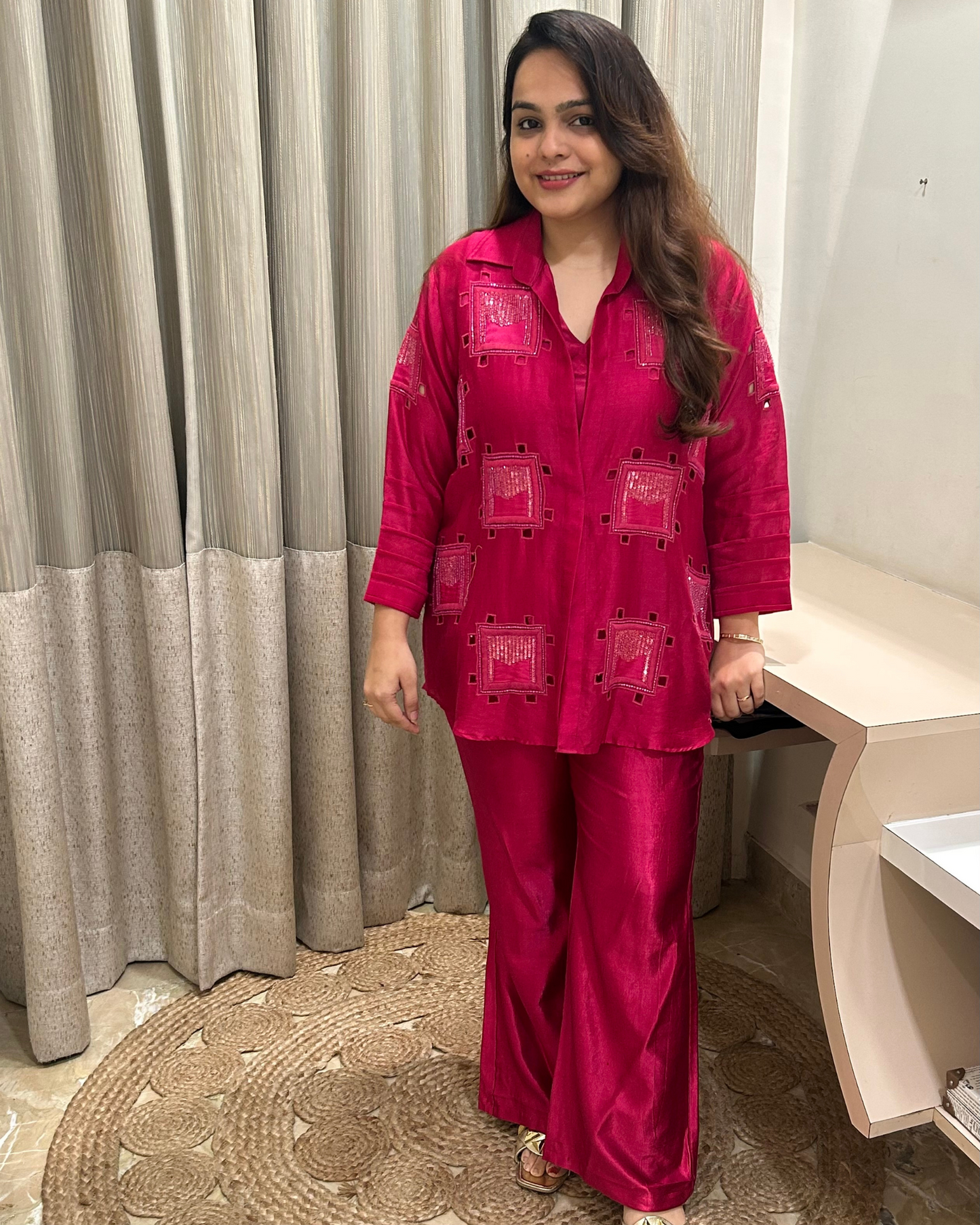 Cutwork Jacket Set