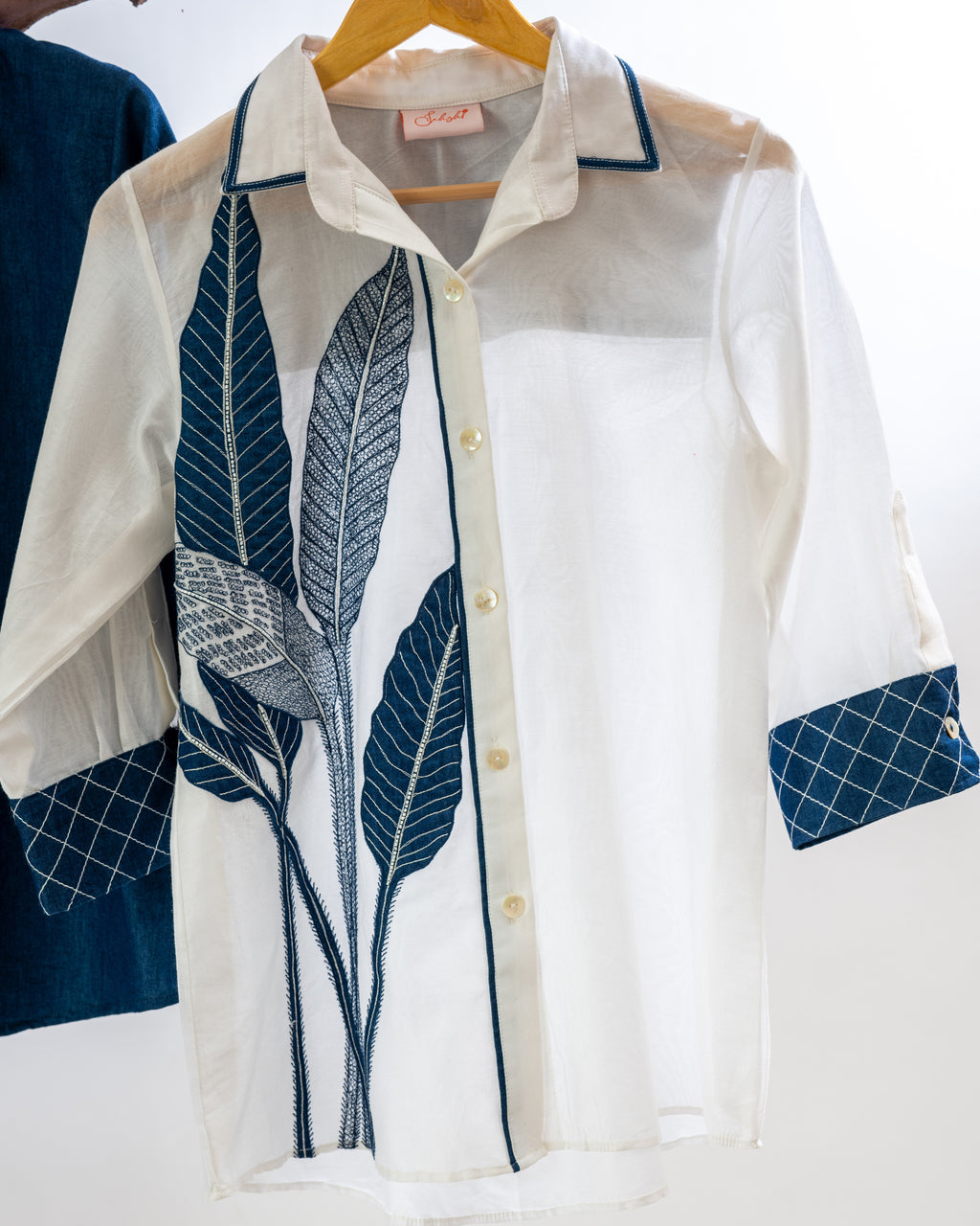 Love Leaf Shirt On Denim