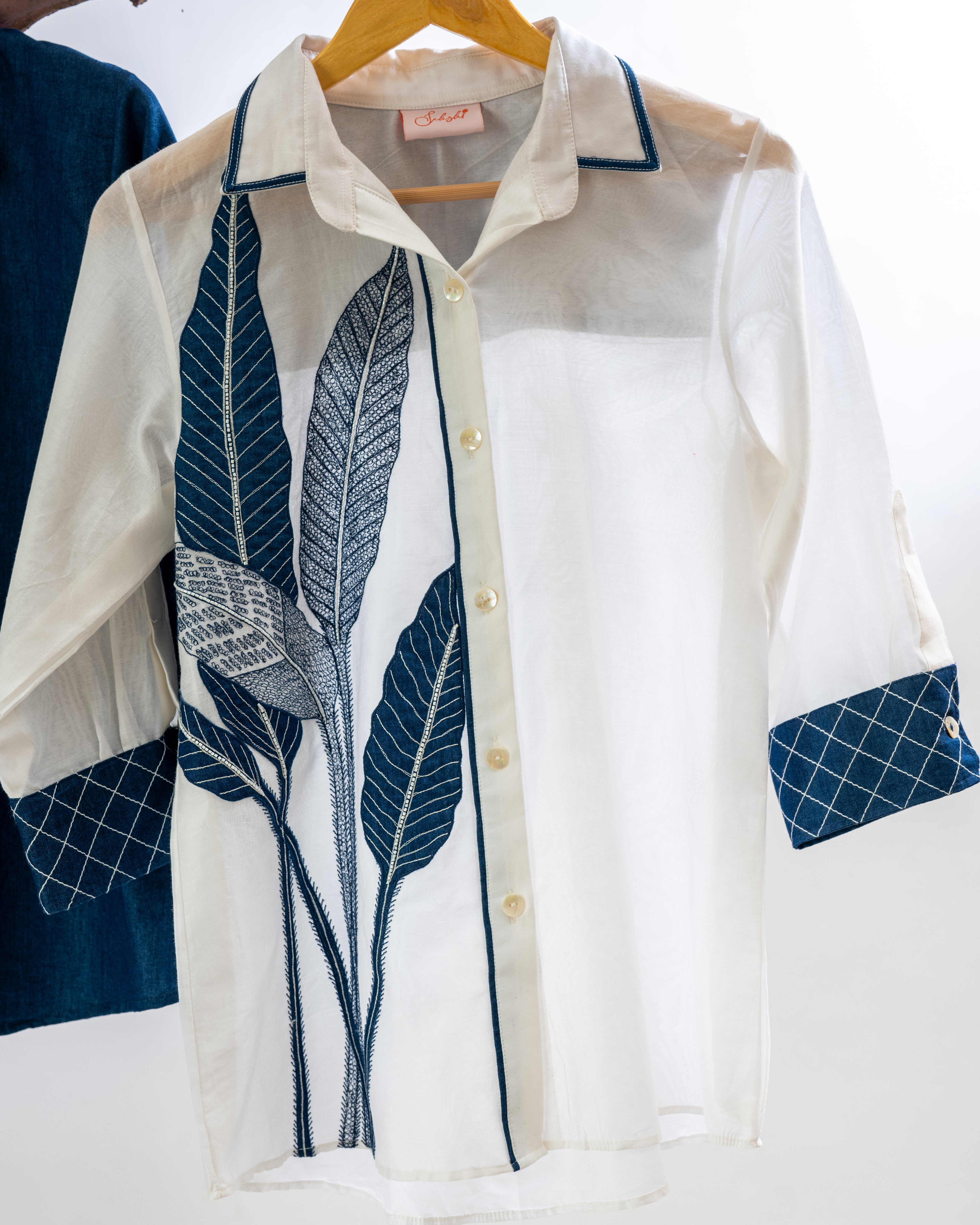 Love Leaf Shirt On Denim