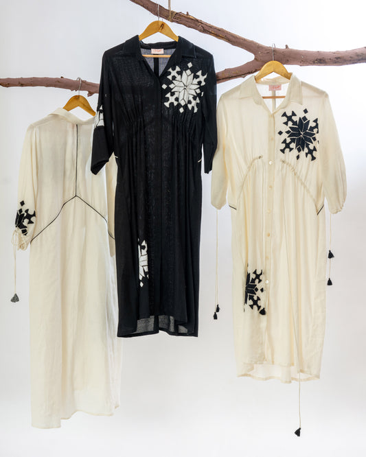 Cotton Applique Dress