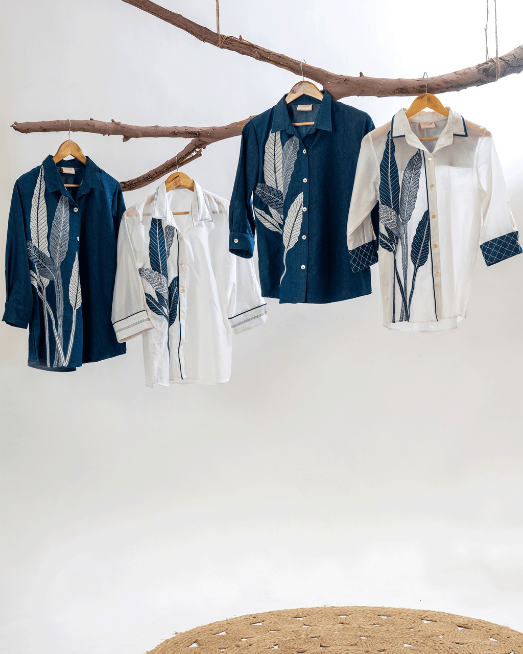 Love Leaf Shirt On Denim